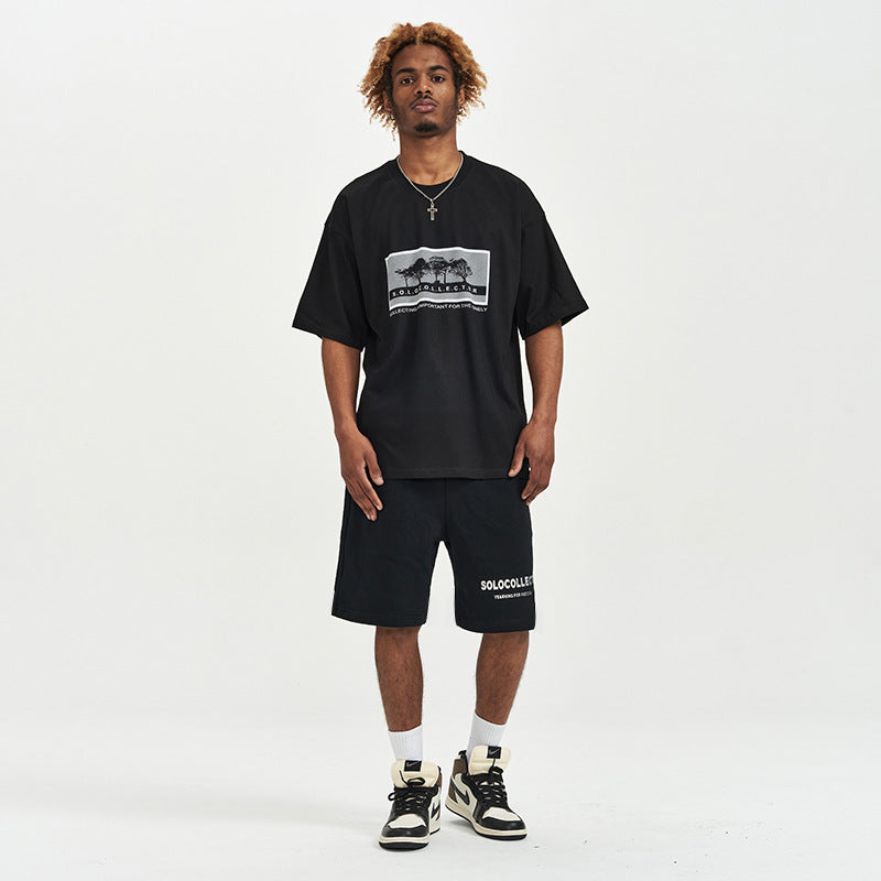 Oversized Graphic T-Shirt – Minimal Streetwear Black Tee