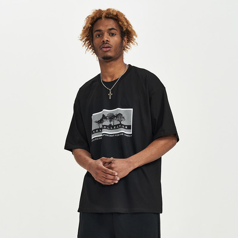 Oversized Graphic T-Shirt – Minimal Streetwear Black Tee